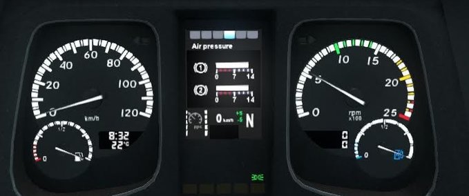 Sonstige Mercedes Actros MP4 Dashboard Computer von Piva [1.30.x] Eurotruck Simulator mod