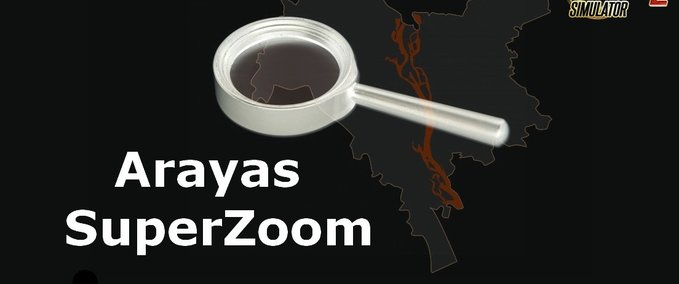 Sonstige SuperZoom (für große Karten) von Arayas Eurotruck Simulator mod