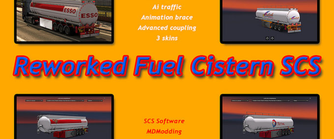 Tanklastzüge (SCS) überarbeitet von MDModding [1.30.x]  Mod Image