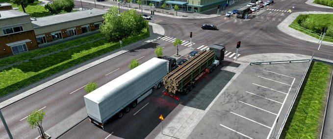 AI Neues Realistisches Verkehrsaufkommen von Cip (1.30.x) Eurotruck Simulator mod