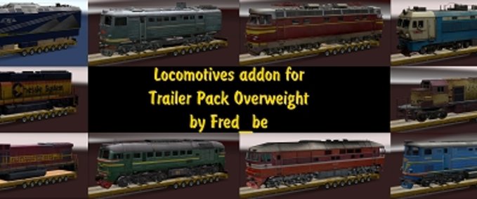 Trailer Addon for the Trailer Pack Overweight V1.30 Eurotruck Simulator mod