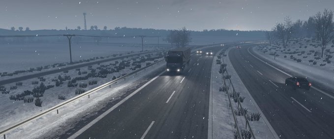 Sonstige REALISTISCHER WINTER: Frost Addon 1.1 Eurotruck Simulator mod