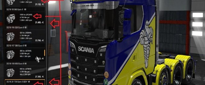 Sonstige SCANIA NEXTGEN 2016 S AND R ENGINE WITH V8 SOUND MOD Eurotruck Simulator mod