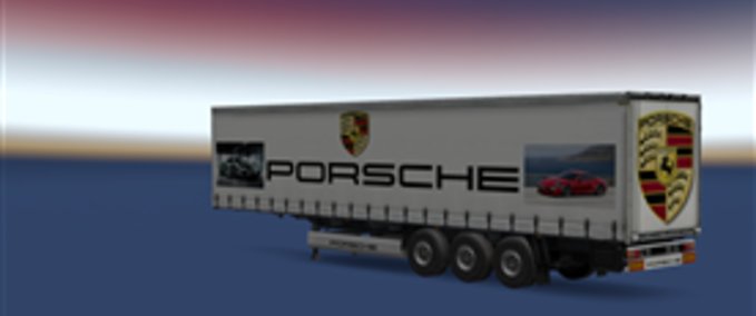 Skins Porsche Trailer Skin Eurotruck Simulator mod