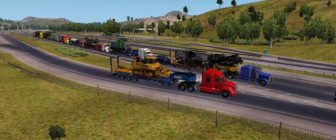Trailer Schwerlastpaket für ETS2 konvertiert zu ATS [1.29.?] American Truck Simulator mod