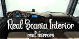 Realistisches Interieur für Scania + Reale Außenspiegel [1.30.x] Mod Thumbnail