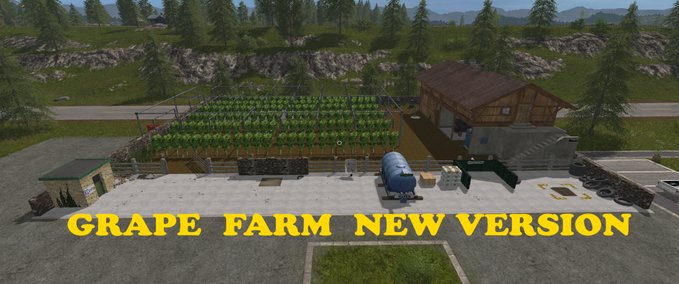 Platzierbare Objekte Grape Farm Placeable Landwirtschafts Simulator mod