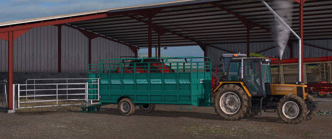 Auflieger Vieh Bruneau HSRB5390 Landwirtschafts Simulator mod