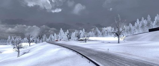 Sonstige Neuer realistischer Winter Mod von ZGMods [1.30.X] Eurotruck Simulator mod