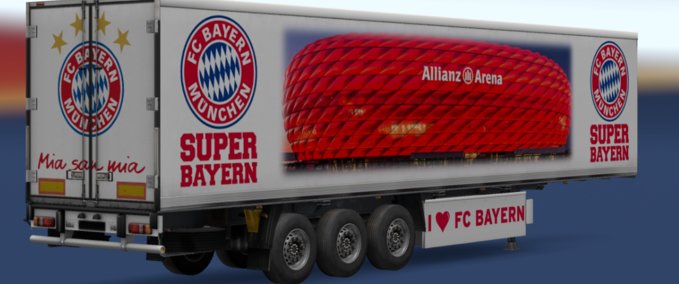 Trailer Fan Trailer vom FC Bayern München [1.30.x] Eurotruck Simulator mod