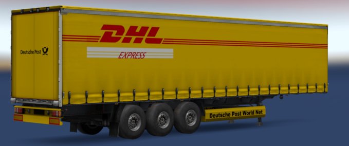 Trailer [Xelo] DHL Express Trailer Skin [1.30.x] Eurotruck Simulator mod