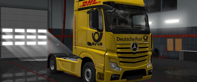 Skins [Xelo] Mercedes-Benz New Actros DHL Express Skin [1.30.x] Eurotruck Simulator mod