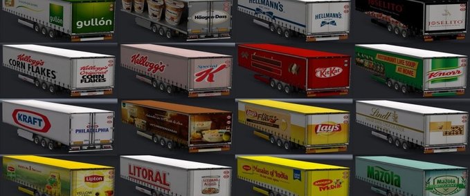 Trailer Anhänger von Lebensmittelmarken von Maryjm [1.30.x] Eurotruck Simulator mod