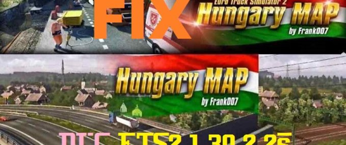 Maps Fix Ungarn Karte v0.9.28a für 1.30.2.2s Eurotruck Simulator mod