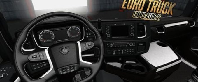 Interieurs Scania S Next Gen weißes Leder Interieur Eurotruck Simulator mod