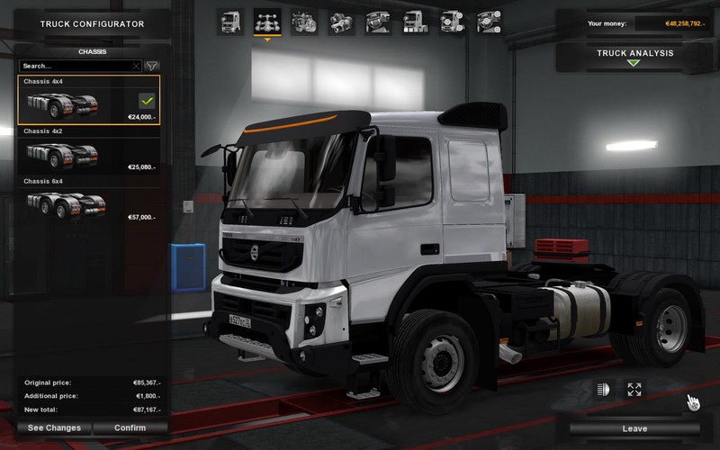 Volvo FMX 540 + Interior - ETS 2