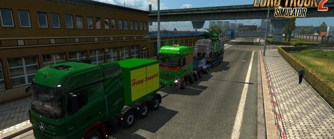 Sonstige Heavy Haulage Convoy Mod for SCS 8x4s (1.30.x) Eurotruck Simulator mod