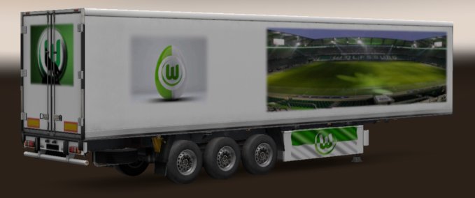 Trailer Trailer Skin vom VFL Wolfsburg Eurotruck Simulator mod