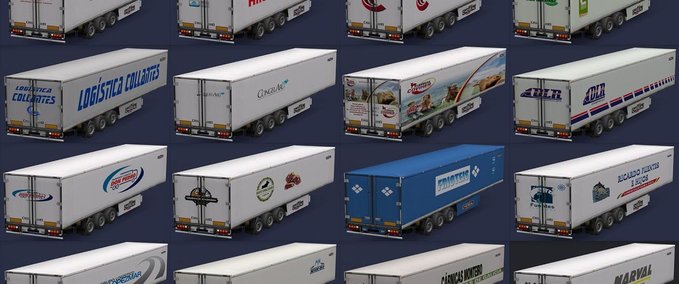 Trailer Chereau Trailers with logos of Food Companies [1.30.x] Eurotruck Simulator mod