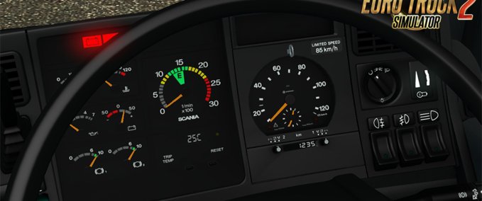 Sonstige Custom Gauges-Update for Scania 4 [1.30.x] Eurotruck Simulator mod