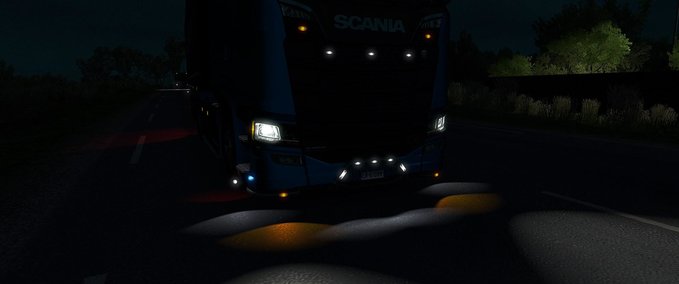Sonstige NON-FLARED VEHICLE LIGHTS [1.30.X] Eurotruck Simulator mod