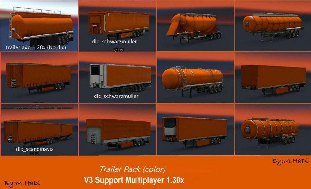 New pack Colorful Trailer for Multiplayer & Singleplayer (1.28.x) - Thumbnail 1
