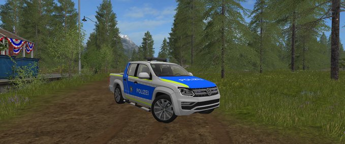 Feuerwehr VW Amarok Polizei Skin Landwirtschafts Simulator mod