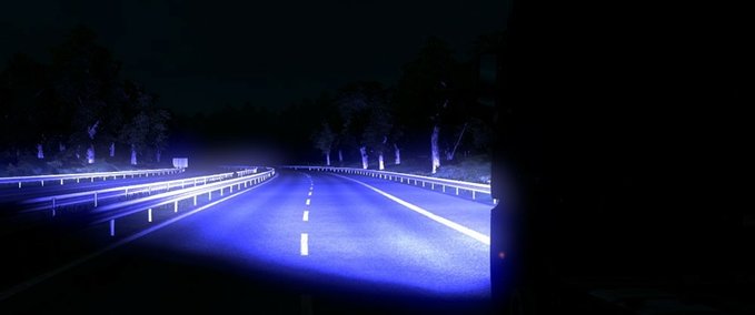 Mods [ATS] Blue Xenon Lights Effect by MarcMods [1.30.x] American Truck Simulator mod