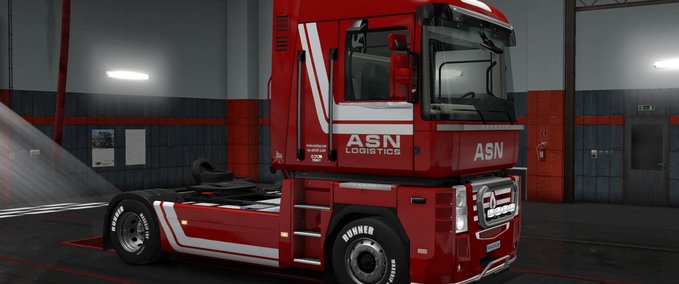 Skins Renault Magnum ASN Logistics skin Eurotruck Simulator mod