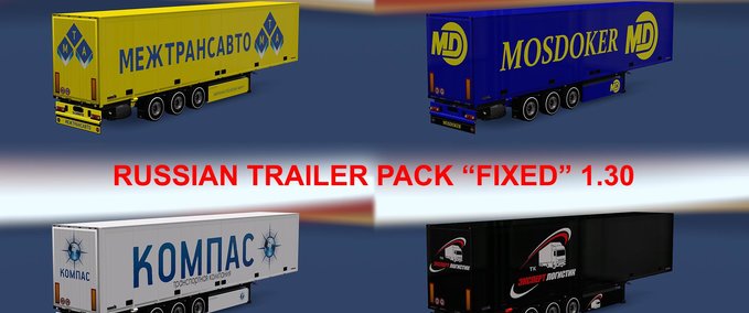 Trailer Anhängerpaket russischer Firmen [1.30.X] Eurotruck Simulator mod