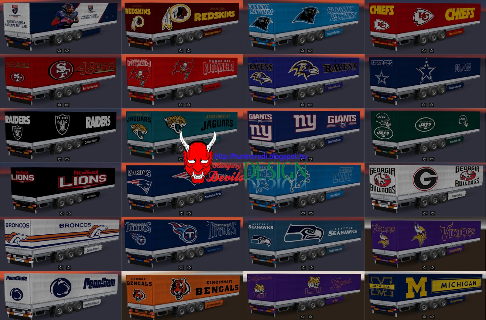 Trailer Package NFL (American Football) Teams [1.30.x] - Thumbnail 1