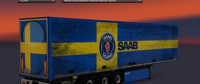 Trailer Saab und Scania Motivanhänger von azannya26 [1.30.x] Eurotruck Simulator mod