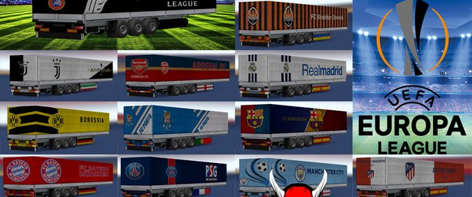 Trailer Anhängerpaket "UEFA" [1.30.x] Eurotruck Simulator mod