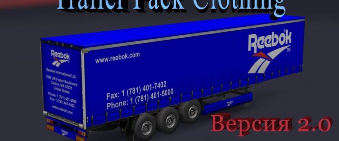 Trailer Anhängerpaket namhafter Bekleidungshersteller [1.30.x] Eurotruck Simulator mod