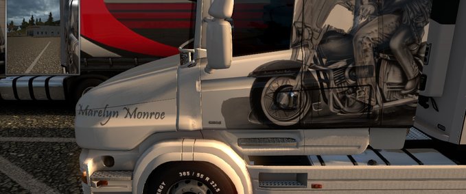 Skins Scania T Topline RJL Marelyn MonroeEdition Eurotruck Simulator mod
