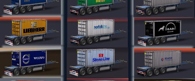 Standalone-Trailer [JoachimK] JBK Containerpack V3 Eurotruck Simulator mod