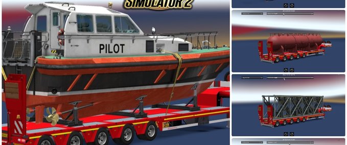 Trailer Big Heavy Pack v1 Eurotruck Simulator mod