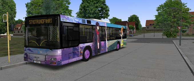 Bus Skins MAN NL 263 2 Türen "Countryside vs City" Repaint OMSI 2 mod
