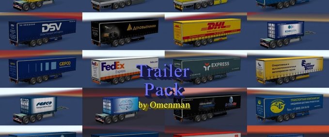 Trailer Anhängerpaket "Logistikunternehmen" [1.30.x] Eurotruck Simulator mod