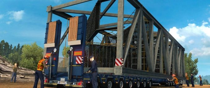 Trailer 150 Tonnen Anhänger für Spezialtransporte [1.30.x] Eurotruck Simulator mod