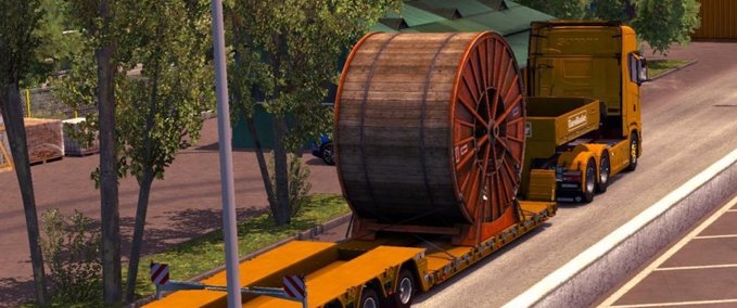Trailer Mehr 150 Tonnen Schwerlastanhänger [1.30.x] Eurotruck Simulator mod