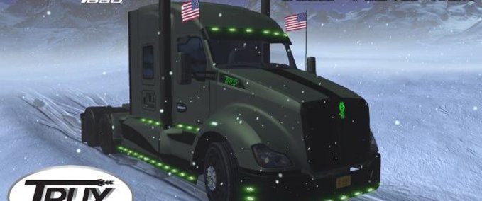 Trucks KENWORTH T680 THE GENERAL [1.29.X-1.30.X] American Truck Simulator mod
