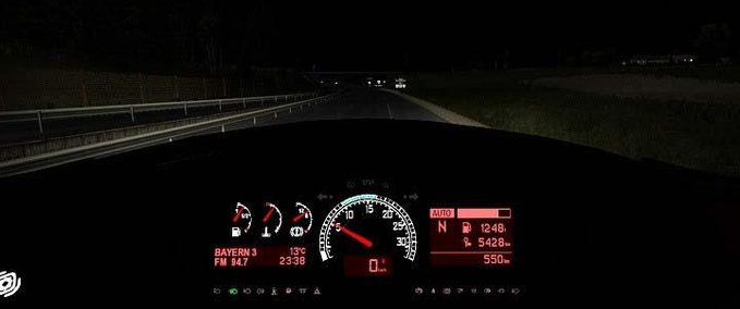 Interieurs Renault Magnum Custom Black Dashboard [1.30.x] Eurotruck Simulator mod