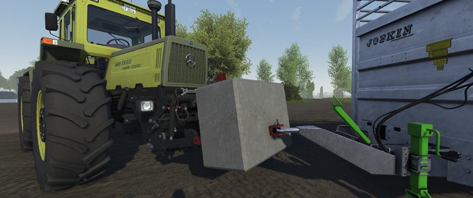 Anbaugeräte Beton Gewicht mit Zugmaul Cattle and Crops mod