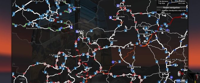 Sonstige Modifizierte Karte und Navi [1.30.x] Eurotruck Simulator mod