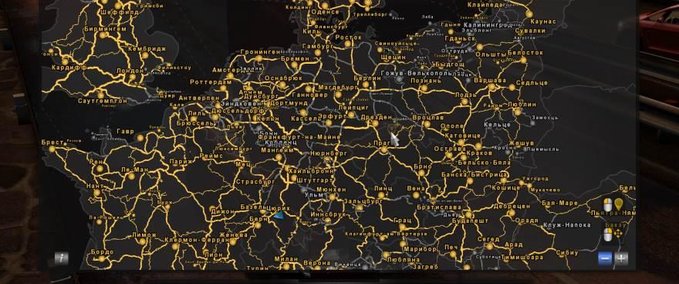 Maps Straßenverbindung zwischen der RusMap und der Polen Rebuilding Karte [1.30.X] Eurotruck Simulator mod