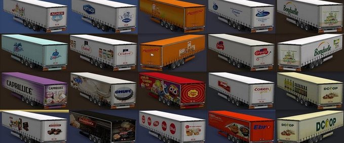 Trailer Anhängerpaket "Lebensmittelhersteller" [1.30.x] Eurotruck Simulator mod