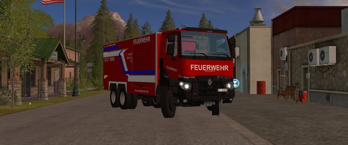 Fire department Renault K GTLF Farming Simulator mod