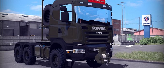 Scania Türkischer Militär LKW Scania Hema + Anhänger Paket [1.30.x] Eurotruck Simulator mod