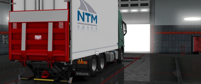 Trailer Kraker, NTM, Ekeri Tandem addon für Volvo FH 2012 von Kast [1.30.x] Eurotruck Simulator mod